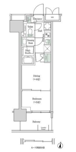 ブルックサイドレジデンス木場　420号室　間取り