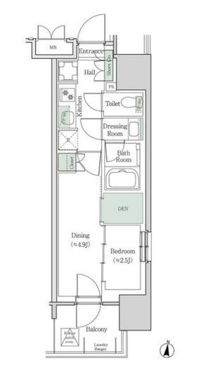ブルックサイドレジデンス木場　425号室　間取り