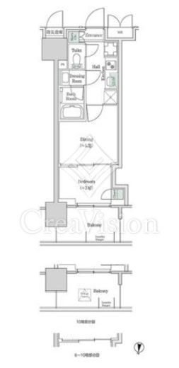 ブルックサイドレジデンス木場　1024号室　間取り