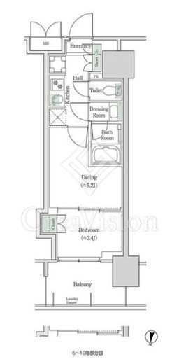 ブルックサイドレジデンス木場　1025号室　間取り