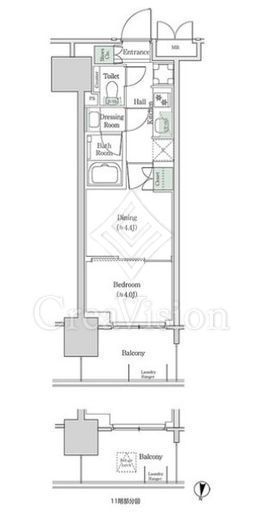 ブルックサイドレジデンス木場　1026号室　間取り