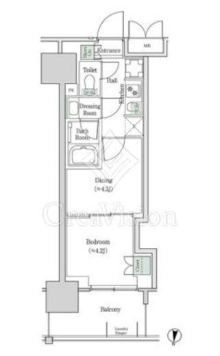 ブルックサイドレジデンス木場　1028号室　間取り