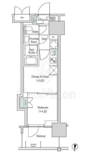 ブルックサイドレジデンス木場　1029号室　間取り