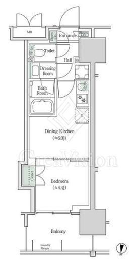 ブルックサイドレジデンス木場　1031号室　間取り