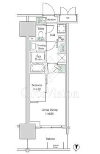 ブルックサイドレジデンス木場　1033号室　間取り