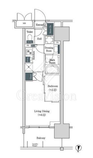 ブルックサイドレジデンス木場　1034号室　間取り