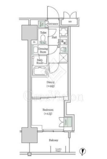 ブルックサイドレジデンス木場　1035号室　間取り