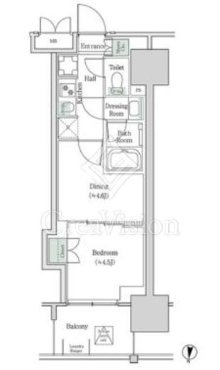 ブルックサイドレジデンス木場　1036号室　間取り