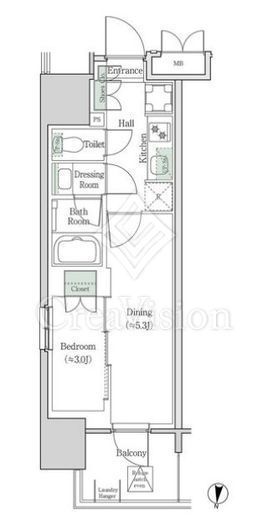 ブルックサイドレジデンス木場　526号室　間取り