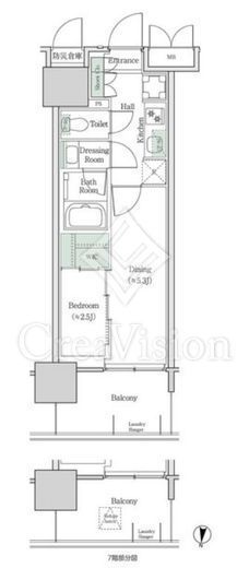 ブルックサイドレジデンス木場　528号室　間取り