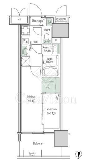 ブルックサイドレジデンス木場　529号室　間取り