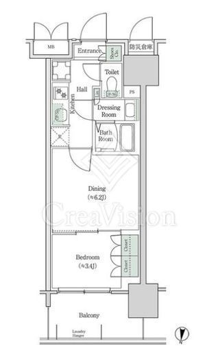 ブルックサイドレジデンス木場　531号室　間取り