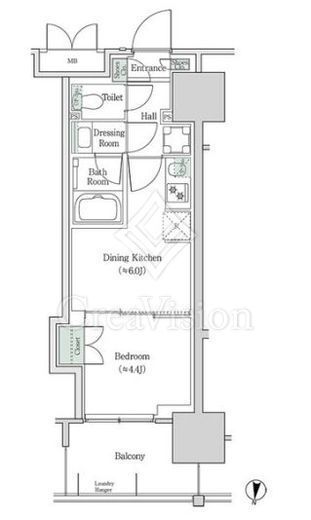 ブルックサイドレジデンス木場　539号室　間取り