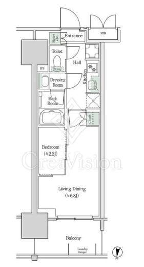 ブルックサイドレジデンス木場　541号室　間取り
