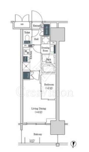 ブルックサイドレジデンス木場　542号室　間取り