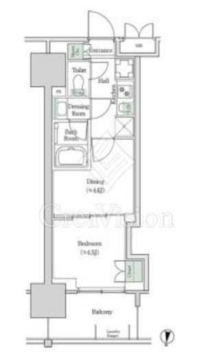 ブルックサイドレジデンス木場　543号室　間取り