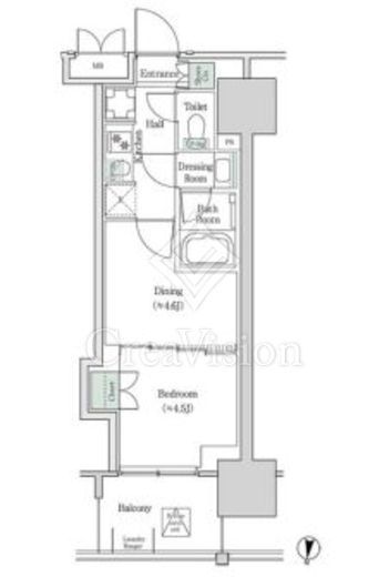 ブルックサイドレジデンス木場　544号室　間取り