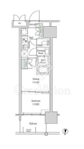 ブルックサイドレジデンス木場　535号室　間取り