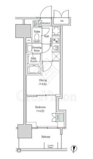ブルックサイドレジデンス木場　536号室　間取り