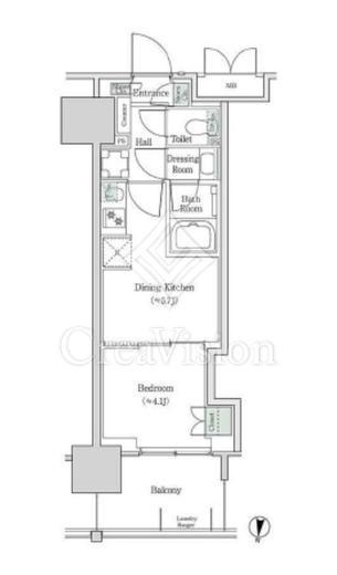 ブルックサイドレジデンス木場　538号室　間取り