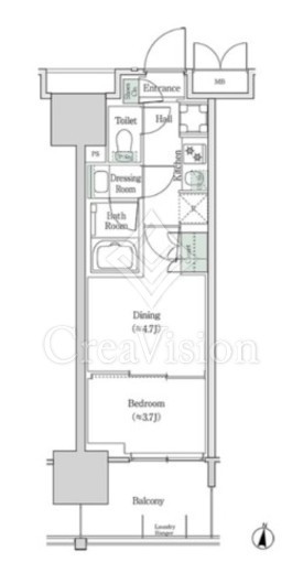 ブルックサイドレジデンス木場　512号室　間取り