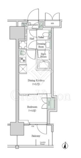 ブルックサイドレジデンス木場　514号室　間取り