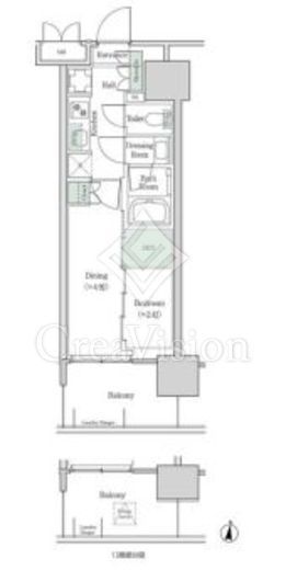 ブルックサイドレジデンス木場　617号室　間取り