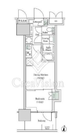 ブルックサイドレジデンス木場　722号室　間取り