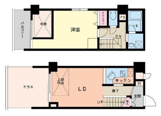 テラ・チェーロ南青山　103号室　間取り