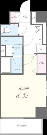 Villa Douceur (ヴィラドゥスール)　303号室　間取り