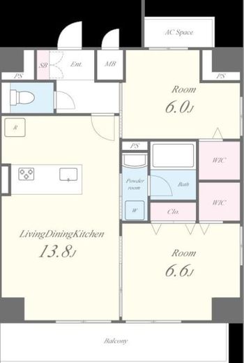 Villa Douceur (ヴィラドゥスール)　902号室　間取り