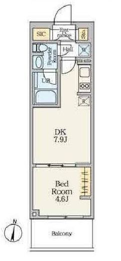 Alivis笹塚　202号室　間取り