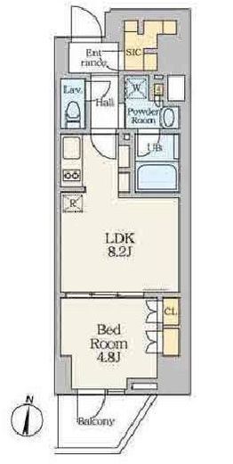 Alivis笹塚　702号室　間取り