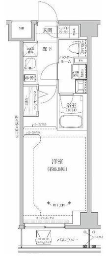 RELUXIA GRANDE川崎大師公園　409号室　間取り