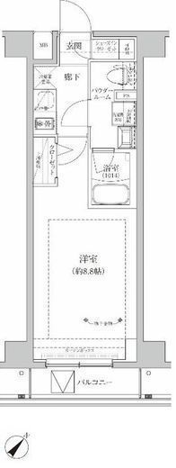 RELUXIA GRANDE川崎大師公園　501号室　間取り