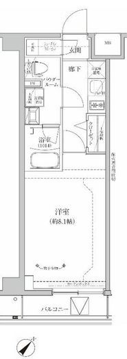 RELUXIA GRANDE川崎大師公園　602号室　間取り