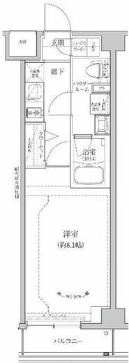 RELUXIA GRANDE川崎大師公園　607号室　間取り