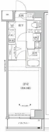 RELUXIA GRANDE川崎大師公園　609号室　間取り