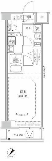 RELUXIA GRANDE川崎大師公園　610号室　間取り
