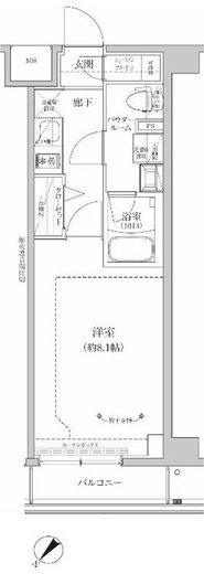 RELUXIA GRANDE川崎大師公園　613号室　間取り