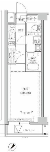 RELUXIA GRANDE川崎大師公園　615号室　間取り