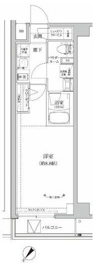 RELUXIA GRANDE川崎大師公園　711号室　間取り