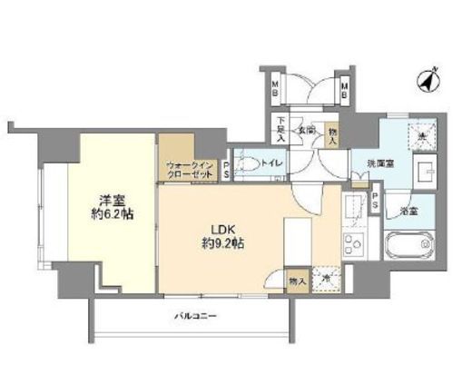 CONOE一番町　201号室　間取り