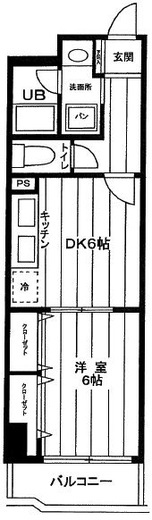 ダイアパレス西巣鴨Ⅱ　403号室　間取り