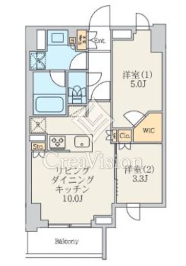 クレストコート北千住レジデンス　304号室　間取り