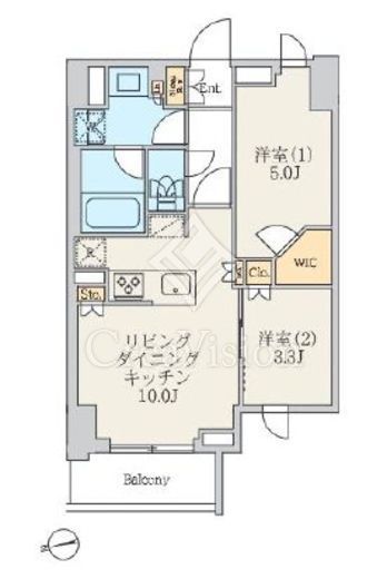 クレストコート北千住レジデンス　704号室　間取り