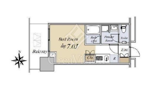 大崎ステーションレジデンス　20F2号室　間取り
