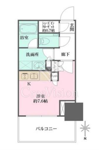 大崎ステーションレジデンス　1815号室　間取り