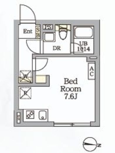 Aglaia新宿西落合　107号室　間取り