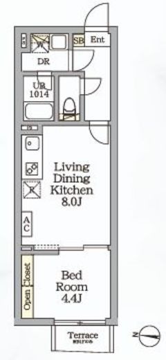 Aglaia新宿西落合　202号室　間取り